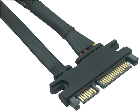 SATA 22-pin (7+15) Male to Female Data and Power Extension Cable(0.3M) in Saudi Arabia