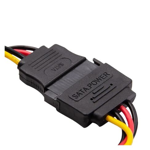 sata 15pin ذكر إلى أنثى SATA صلبة القرص التمديد تمديد الموسع كابو كابو للكمبيوتر HDD SSD كابلات الطاقة 20 سم in Kuwait