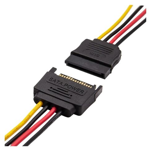 sata 15pin ذكر إلى أنثى SATA صلبة القرص التمديد تمديد الموسع كابو كابو للكمبيوتر HDD SSD كابلات الطاقة 20 سم in Kuwait