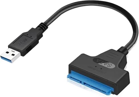 SATA to USB 3.0/2.0 Cable for 2.5 Inch External HDD SSD Hard Drive SATA 3 22 Pin Adapter USB 3.0 to Sata III Cord Up to 6 GBP in Saudi Arabia