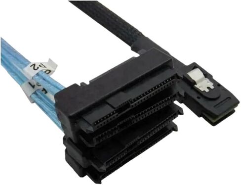for S/AS 36P to SFF-8087 4 CONNETORS SFF-8482 with SATA Power Cable SFT 1M / SFF-8087 to 4 SATA Cable for SDD 1 to 4(MiniSAS-SFF8087x4) in Saudi Arabia