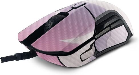 Mayyskins Carbon Carbon Skin متوافق مع منافس الفولاذ 5 ألعاب الماوس - Baby Moon | واقي ، دائم من ألياف الكربون المحكم | من السهل تطبيق وتغيير الأنماط | صنع في الولايات المتحدة in Saudi Arabia