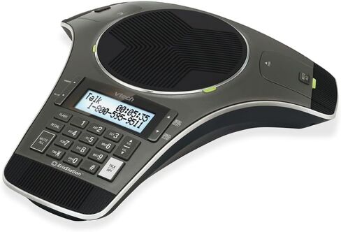 VTech VCS704 ErisStation DECT 6.0 Conference Phone with Four Wireless Mics using Orbitlink Wireless Technology ,Black in Saudi Arabia