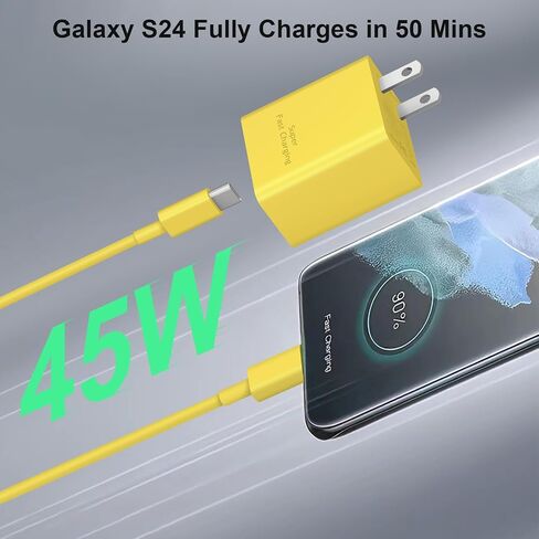 Type C Charger Fast Charging 10ft 45W USB C Charger Block 2-pack-pack long USB C Cable for Samsung Galaxy S25/S24/S23/S22/S21 ، for iPhone 17/17 Pro/17 Pro Max/16/16 Pro/16 Pro Max/15/15 Pro Max/15 plus in Saudi Arabia
