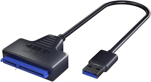 USB 3.0 to SATA Cable USB to SATA III Driver Cable 6Gbps Support 2.5 Inch HDD SSD Hard Drive 22-Pin Adapter(USB 3.0 A- DC3.5-2U) in Saudi Arabia