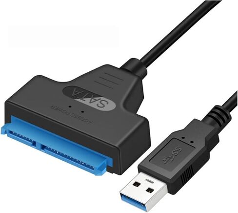 SATA to USB 3.0/2.0 Cable for 2.5 Inch 3.5 Inch External HDD SSD Hard Drive SATA 3 22 Pin Adapter USB 3.0 to Sata III Cord in Saudi Arabia
