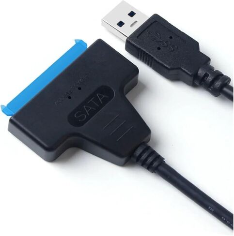 SATA to USB 3.0/2.0 Cable for 2.5 Inch 3.5 Inch External HDD SSD Hard Drive SATA 3 22 Pin Adapter USB 3.0 to Sata III Cord in Saudi Arabia