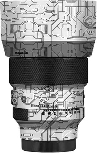 for Sigma Art 85mm F1.4 DG DN Fit for Sony Mount Camera Decal Skin Vinyl Wrap Film Camera Lens Body Protective Sticker Protector Coat 1:1.4 85 1.4(Circuit Blue) in Kuwait