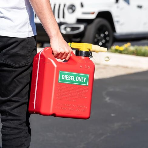 3pc Diesel Only Stickers for Fuel Tank | Weatherproof Adhesive Decals for Trucks, Tractors, Fuel Cans, Gas Caps in Kuwait