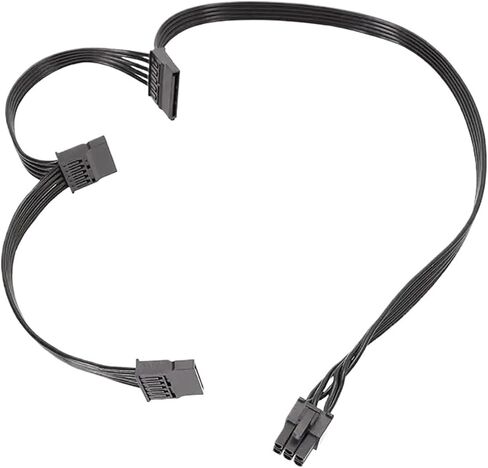 كابل الطاقة الشهير من 6 دبوس إلى 3x SATA 6Pin إلى 3 كابل محول محرك الأقراص الصلبة SATA لمصدر الطاقة المعياري للموسم in Saudi Arabia