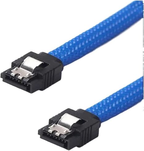 CEA 2 PCS 50CM 3.0 III SATA3 7PIN DATA CABLE 6GB/S SSD CABLES HDD DATK DATAL SLOT مع إصدار قسط من النايلون ، 1 in Saudi Arabia