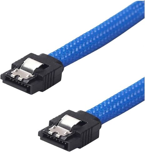 CEA 2 PCS 50CM 3.0 III SATA3 7PIN DATA CABLE 6GB/S SSD CABLES HDD DATK DATAL SLOT مع إصدار قسط من النايلون ، 1 in Saudi Arabia