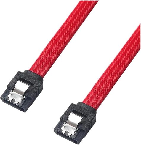 CEA 2 PCS 50CM 3.0 III SATA3 7PIN DATA CABLE 6GB/S SSD CABLES HDD DATK DATAL SLOT مع إصدار قسط من النايلون ، 1 in Saudi Arabia