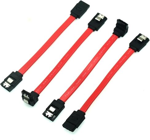 5pcs 10cm SATA 3.0 6GB/S كابل بيانات ATA التسلسلي 90 زاوية 180 موصل SATA3 SATAIII 6GBPs محول القرص الصلب SSD (الزاوية أسفل) in Saudi Arabia