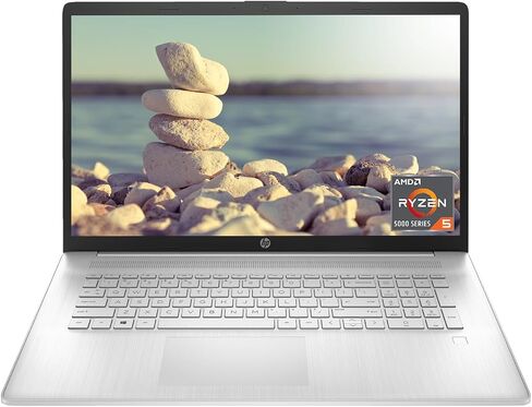 HP 17 LAPTOP ، 17.3 "شاشة FHD ، AMD Ryzen 5 5500U ، 16 جيجابايت SSD ، 512GB SSD ، كاميرا الويب ، HDMI ، قارئ بصمات الأصابع ، Wi-Fi ، Windows 11 Home ، Silver in Kuwait