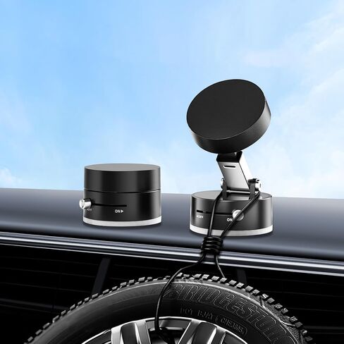 DreamBee Upgraded Vacuum Magnetic Suction Phone Holder,Strong Suction Cup Phone Mount,Foldable&Retractable Car Phone Holder,Hands-Free Magnetic Car Phone Mount, Mirror, Gym, Smooth Surfaces in Kuwait