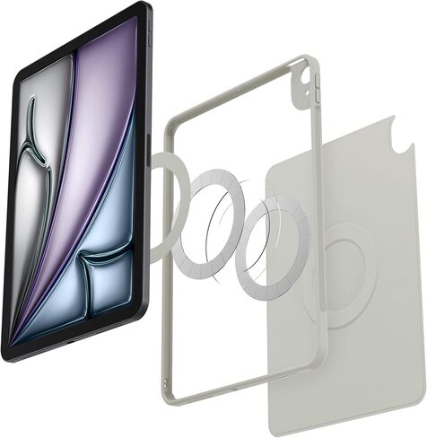 spigen ipad Air 13 "Air Skin Pro One Tap Gray & Tap One Tap Easel Stand Space Gray in Saudi Arabia
