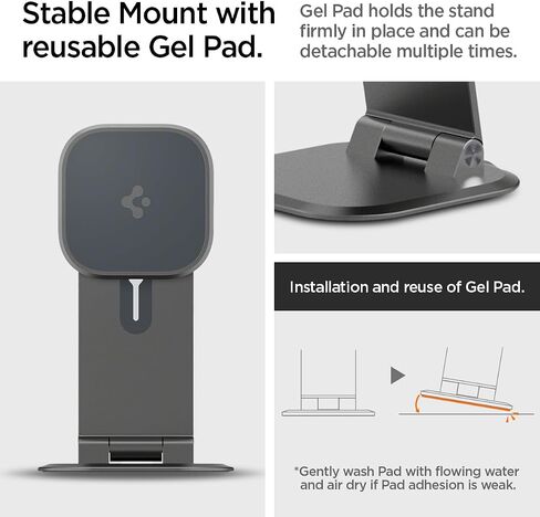 spigen ipad Air 13 "Air Skin Pro One Tap Gray & Tap One Tap Easel Stand Space Gray in Saudi Arabia