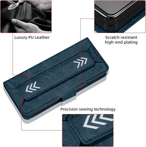 بالنسبة إلى Samsung Galaxy Z Fold 6 CASE مع حامل القلم ، والبطاقة والفتحات النقدية ، وحامي شاشة الزجاج المقسّر HD ، والجلد المتميز ، والإغلاق المغناطيسي ، وحزام Kickstand & Wrist (Brown ، Samsung Galaxy Z Fold6) in Saudi Arabia