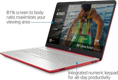 HP 15.6 بوصة كمبيوتر محمول • العودة إلى المدرسة محدودة الإصدار • ذاكرة الوصول العشوائي 32GB • 1TB SSD • معالج Intel رباعي النواة • HDMI • USB-C • WOWPC Recovery USB • Windows 11 • Scarlet Red in Kuwait