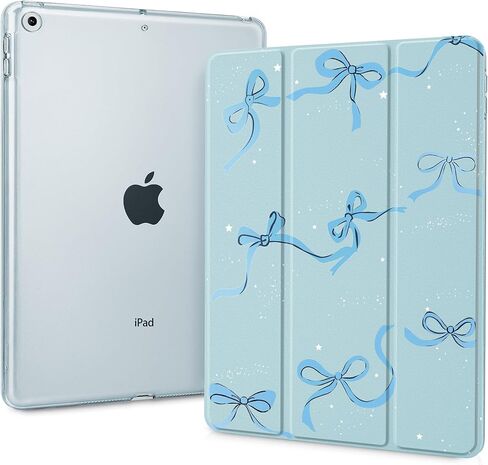 قد يتوافق تشن مع حالة iPad 10.2 بوصة 2021/2020/2019 ، لحالة الجيل 9/8/8/7 ، وغطاء حامل نحيف مع قشرة الظهر الشفافة الصلبة ، والاستيقاظ التلقائي/النوم ، in Kuwait