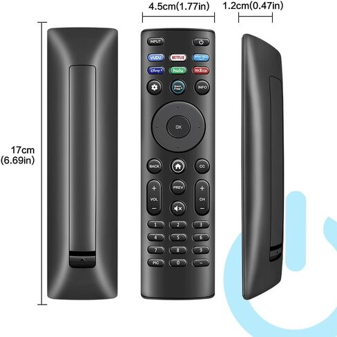 XRT140 Universal TV REMOTE REMOTE استبدال أجهزة تلفزيون Vizio الذكية D ، E ، M ، P ، V ، PX Series Smart TVS in Saudi Arabia