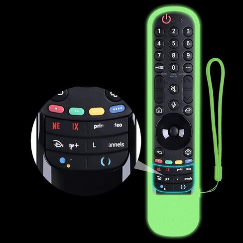 (1+1 Pack) Universal Replacement Voice Magic Remote Control Fit LG Smart TV with Pointer Function & Pink Glowing Soft Protective Silicone Cover Compatible with LG OLED 3D TVs All Models 2019-2024 in Saudi Arabia