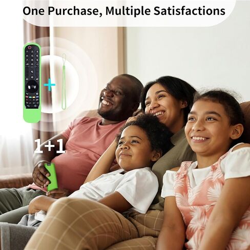 (1+1 Pack) Universal Replacement Voice Magic Remote Control Fit LG Smart TV with Pointer Function & Pink Glowing Soft Protective Silicone Cover Compatible with LG OLED 3D TVs All Models 2019-2024 in Saudi Arabia