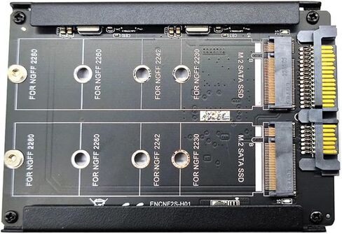 Metal Case B+M Key M.2 NGFF SSD إلى 2.5 بطاقة محول 6GB SATA مع مقبس العلبة M2 NGFF in Saudi Arabia