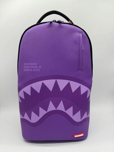 حقيبة الظهر المركزية لسطح الرش ، 18 "x6" x11.5 "، الأرجواني ، للجنسين ، جلد فو ، متعدد المقاطع ، طبعة محدودة ، مقاومة للماء in Kuwait