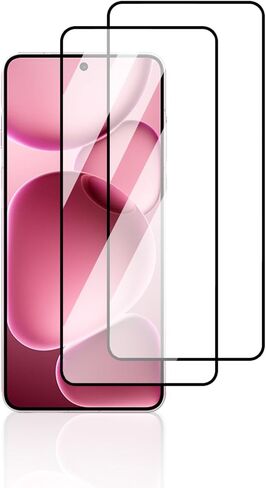 واقي الشاشة لـ OPPO Find X8 Ultra ، مضاد للخلع 9H صلابة اللمس حساس 2.5D الحواف الدائرية الفقاعة الحرة سهلة التثبيت ، الحدود السوداء ، 2 عبوة. in Kuwait