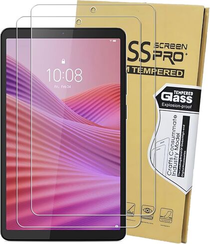 حزمة Keanboll 2 مصممة لـ Lenovo Tab K9 & Lenovo Tab One 8.7 بوصة 2025 حامية شاشة زجاجية مركبة ، صلابة 9H ، مكافحة Scatch ، ودية في القضية in Saudi Arabia