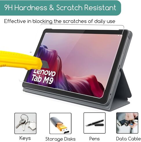 حزمة Keanboll 2 مصممة لـ Lenovo Tab K9 & Lenovo Tab One 8.7 بوصة 2025 حامية شاشة زجاجية مركبة ، صلابة 9H ، مكافحة Scatch ، ودية في القضية in Saudi Arabia