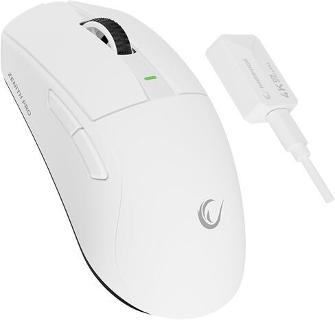 Rampage Zenith Pro Wireless Gaming Mouse ، خفيفة الوزن 26000 نقطة في البوصة ، مستقبل USB 2.4 جيجا هرتز ، الماوس المريح مع الأزرار القابلة للبرمجة ، مستشعر مستجيب للغاية in Kuwait