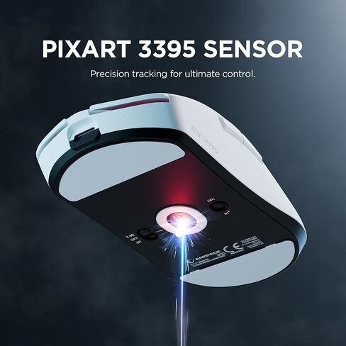 Rampage Zenith Pro Wireless Gaming Mouse ، خفيفة الوزن 26000 نقطة في البوصة ، مستقبل USB 2.4 جيجا هرتز ، الماوس المريح مع الأزرار القابلة للبرمجة ، مستشعر مستجيب للغاية in Kuwait