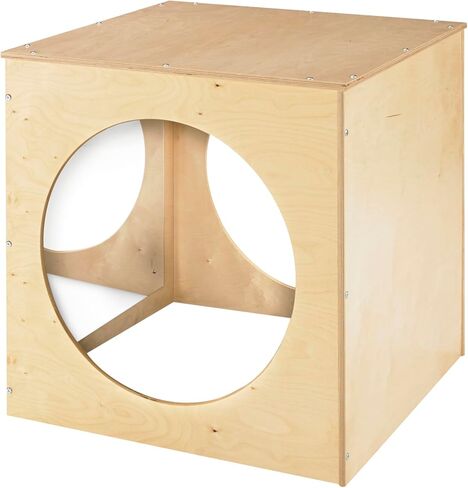 Childcraft 1491056 Reflection Cozy Cube, 30 x 30 Inches Height,30 Inches Width,30 Inches Length,Natural Wood in Kuwait