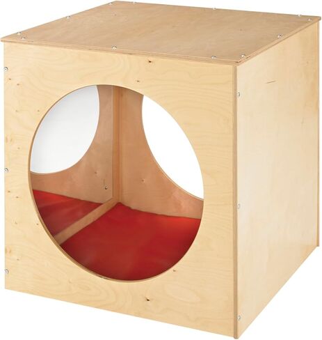 Childcraft 1491056 Reflection Cozy Cube, 30 x 30 Inches Height,30 Inches Width,30 Inches Length,Natural Wood in Kuwait