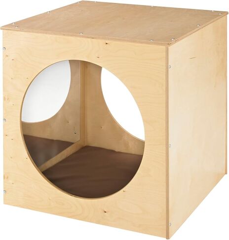 Childcraft 1491056 Reflection Cozy Cube, 30 x 30 Inches Height,30 Inches Width,30 Inches Length,Natural Wood in Kuwait