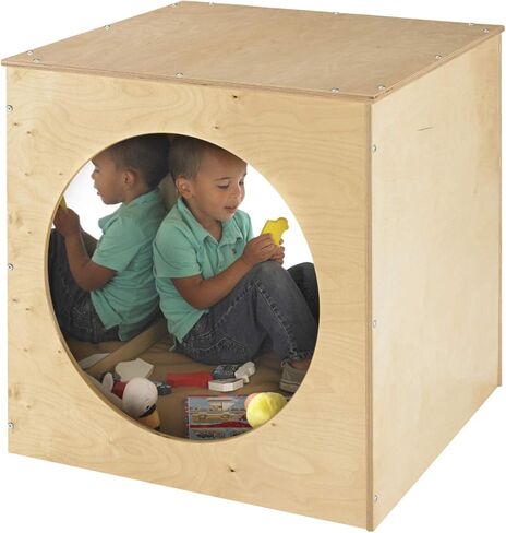 Childcraft 1491056 Reflection Cozy Cube, 30 x 30 Inches Height,30 Inches Width,30 Inches Length,Natural Wood in Kuwait