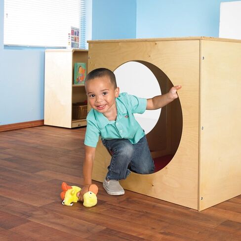 Childcraft 1491056 Reflection Cozy Cube, 30 x 30 Inches Height,30 Inches Width,30 Inches Length,Natural Wood in Kuwait