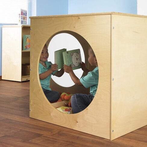 Childcraft 1491056 Reflection Cozy Cube, 30 x 30 Inches Height,30 Inches Width,30 Inches Length,Natural Wood in Kuwait