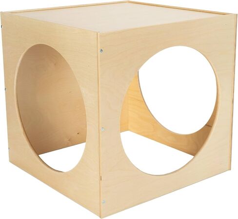 Childcraft 1491056 Reflection Cozy Cube, 30 x 30 Inches Height,30 Inches Width,30 Inches Length,Natural Wood in Kuwait