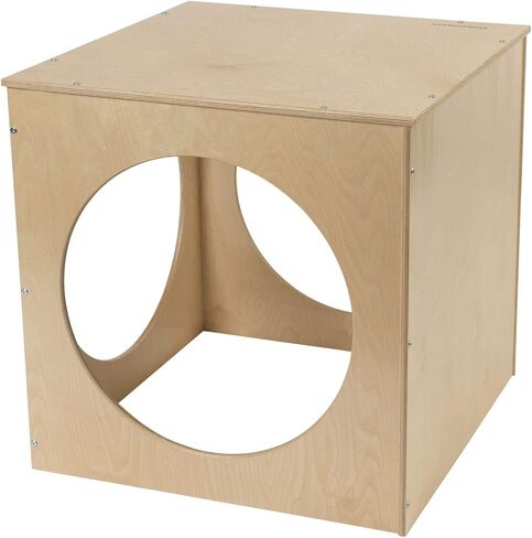 Childcraft 1491056 Reflection Cozy Cube, 30 x 30 Inches Height,30 Inches Width,30 Inches Length,Natural Wood in Kuwait