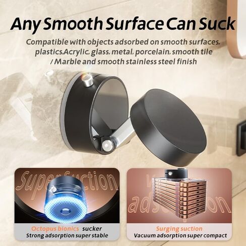 Magnetic Phone Car Holder, Suction Cup Holder, Manual Vacuum Suction Cup Fixation Strong Magnetic Attraction Stretchable Mobile Phone Holder 360 Degree Adjustment Tablet Stand Car Gym in Saudi Arabia