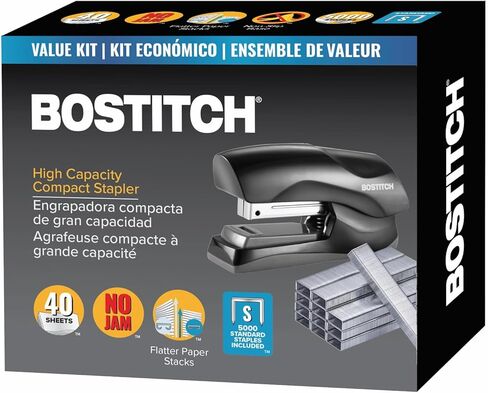 Bostitch Office Stapler Heavy Duty - 40 Sheet Stapler for Desk -Full-Strip - Includes 1260 Staples - Black in Kuwait
