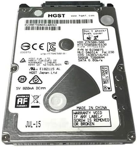 Hitachi Travelstar Z7K500 500GB 7200RPM SATA - 0J38075 (متجدد) in Saudi Arabia