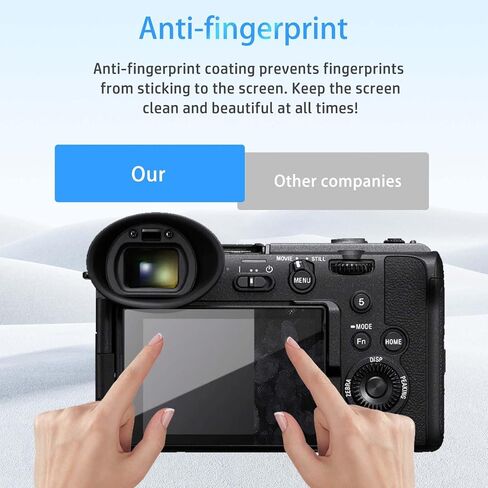[3 عبوة] واقي الشاشة لـ Sony FX2 ، الزجاج المقسّر HD ، صلابة 9 ساعات ، خدش ، واقي أفلام زجاجية مضادة للأصفر ، كاميرا Sony FX2 in Kuwait