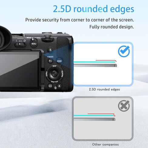 [3 عبوة] واقي الشاشة لـ Sony FX2 ، الزجاج المقسّر HD ، صلابة 9 ساعات ، خدش ، واقي أفلام زجاجية مضادة للأصفر ، كاميرا Sony FX2 in Kuwait