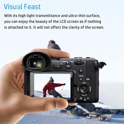 [3 عبوة] واقي الشاشة لـ Sony FX2 ، الزجاج المقسّر HD ، صلابة 9 ساعات ، خدش ، واقي أفلام زجاجية مضادة للأصفر ، كاميرا Sony FX2 in Kuwait