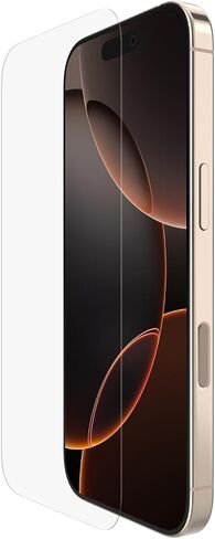 Belkin Screenforce Ultraglass 2 المعالجة iPhone 16 Pro Screen Protector ، مقاوم للخدش ، صلابة 9H اختبار الزجاج ، تصميم نحيف ، مع تطبيق خالٍ من الفقاعات ، تغطية ملء الشاشة لـ iPhone 16 Pro in Kuwait